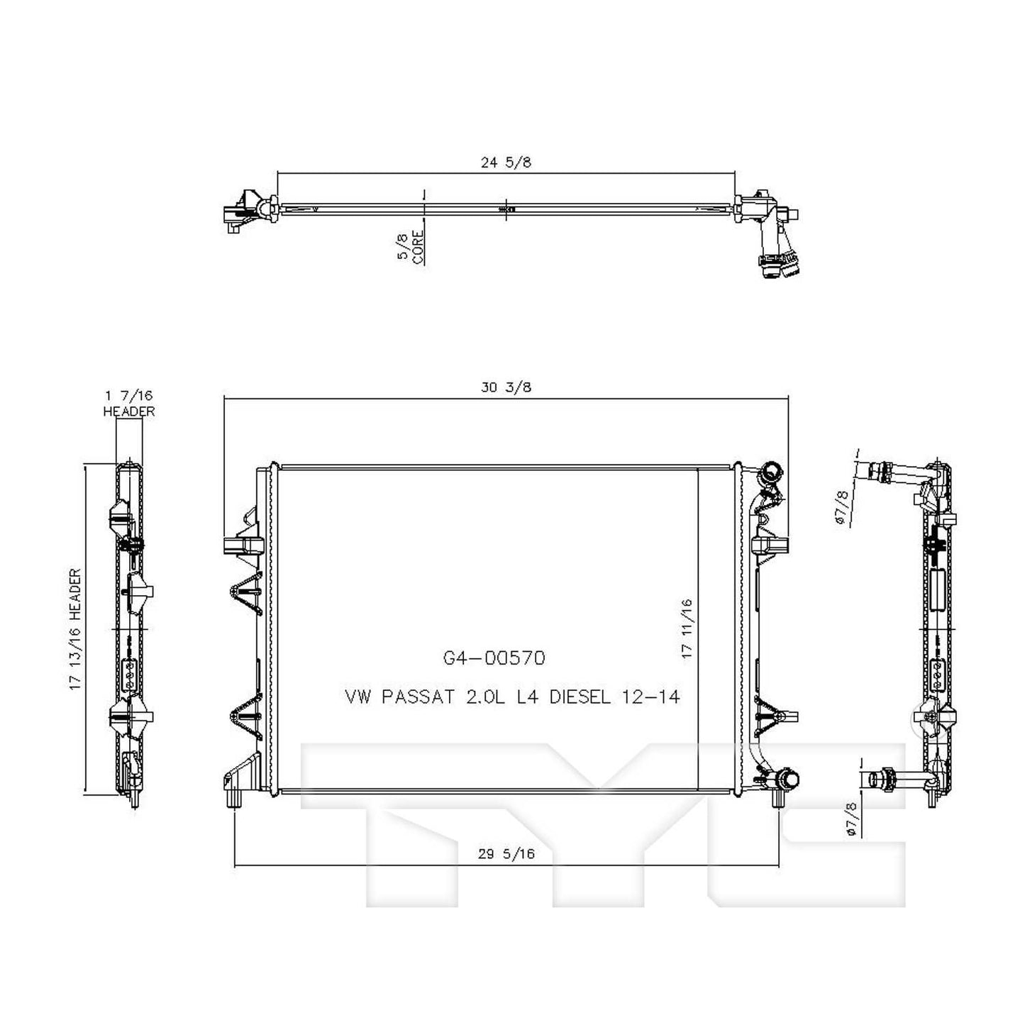 TYC TYC Radiator 13273