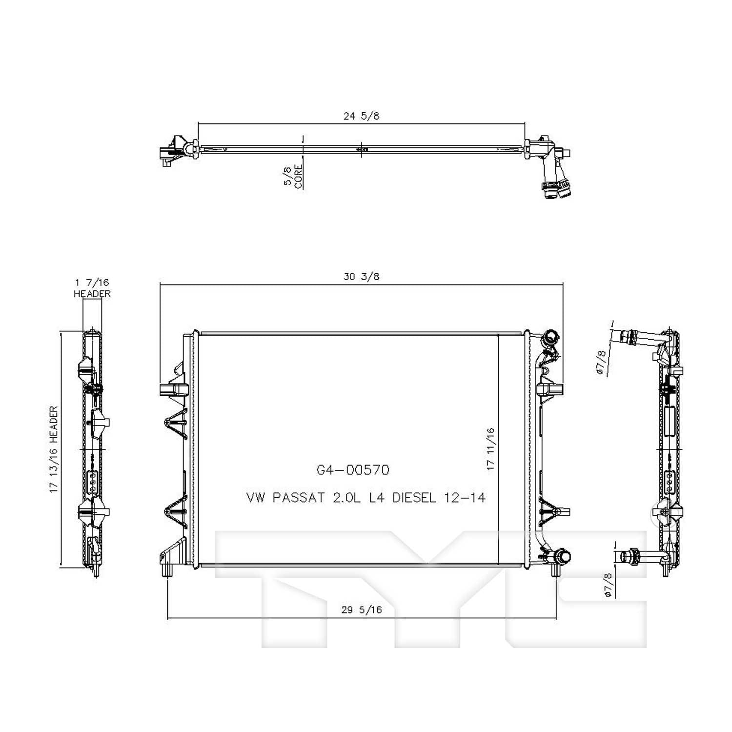 TYC TYC Radiator 13273