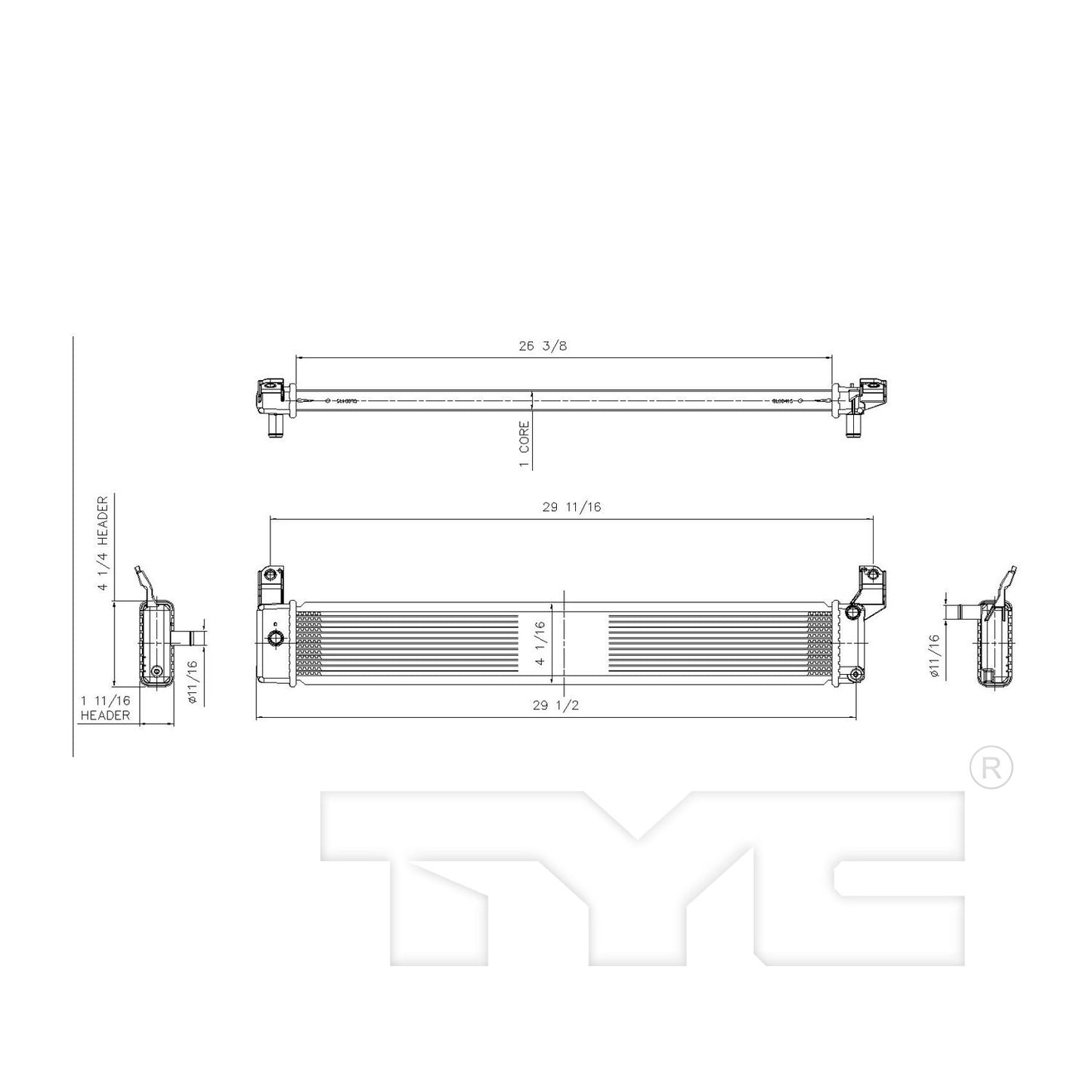 TYC Drive Motor Inverter Cooler 13300