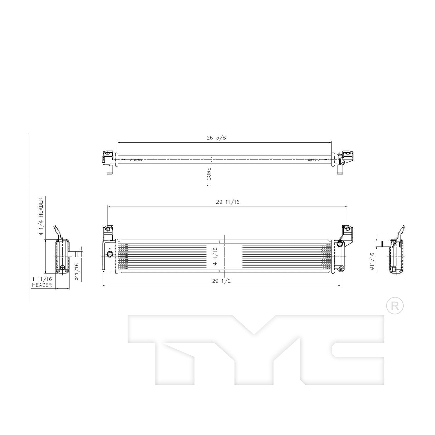 TYC Drive Motor Inverter Cooler 13300