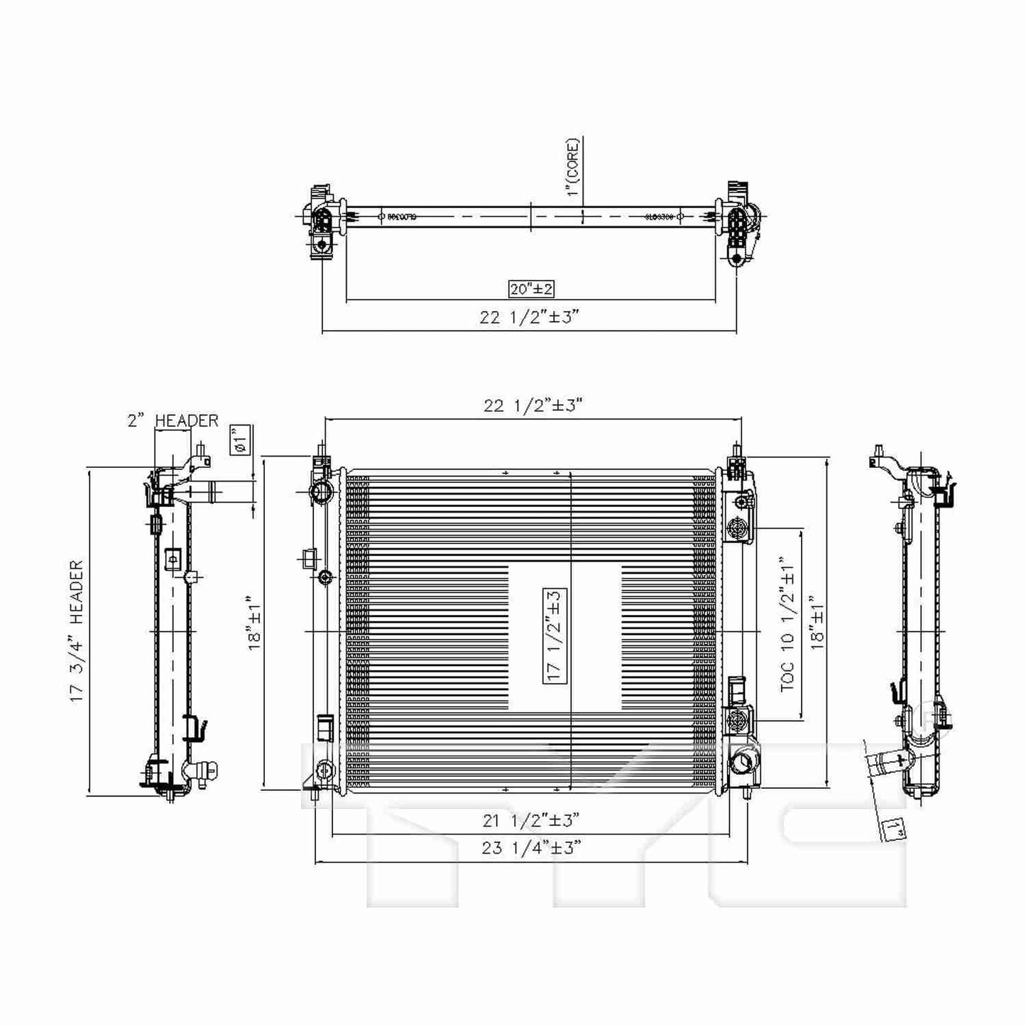 TYC TYC Radiator 13303