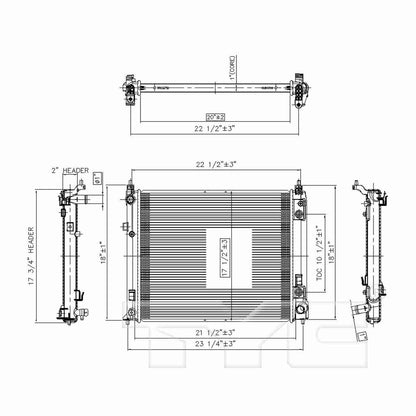 TYC TYC Radiator 13303