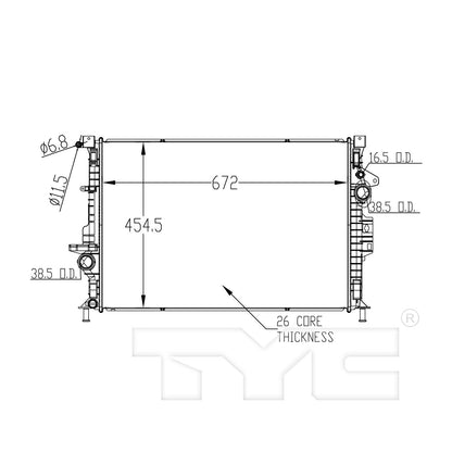 TYC TYC Radiator 13313