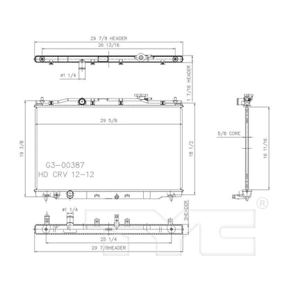 TYC TYC Radiator 13314