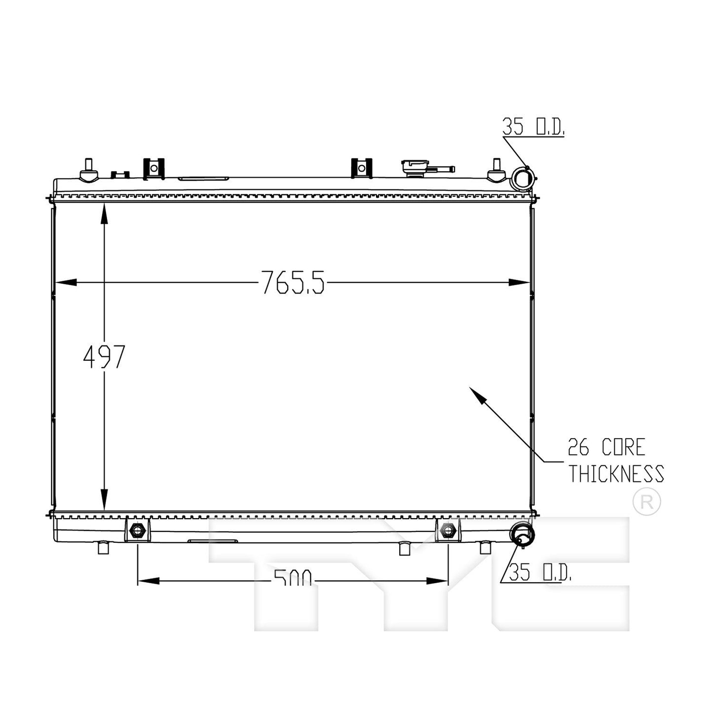 TYC TYC Radiator 13348