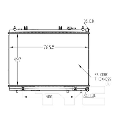 TYC TYC Radiator 13348