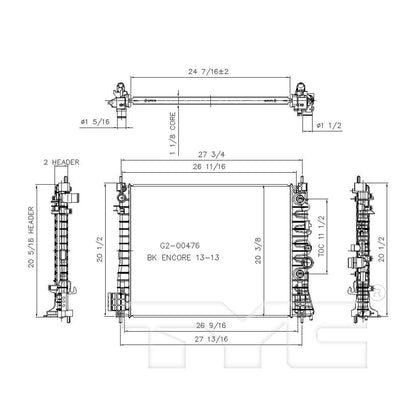TYC TYC Radiator 13361