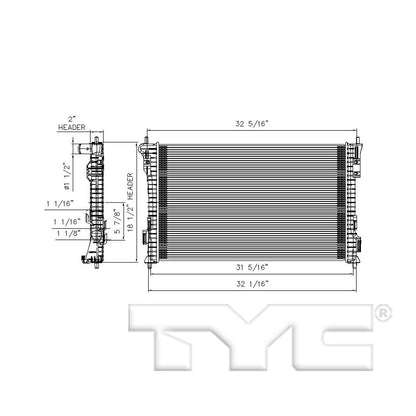TYC Radiator 13362 image 3