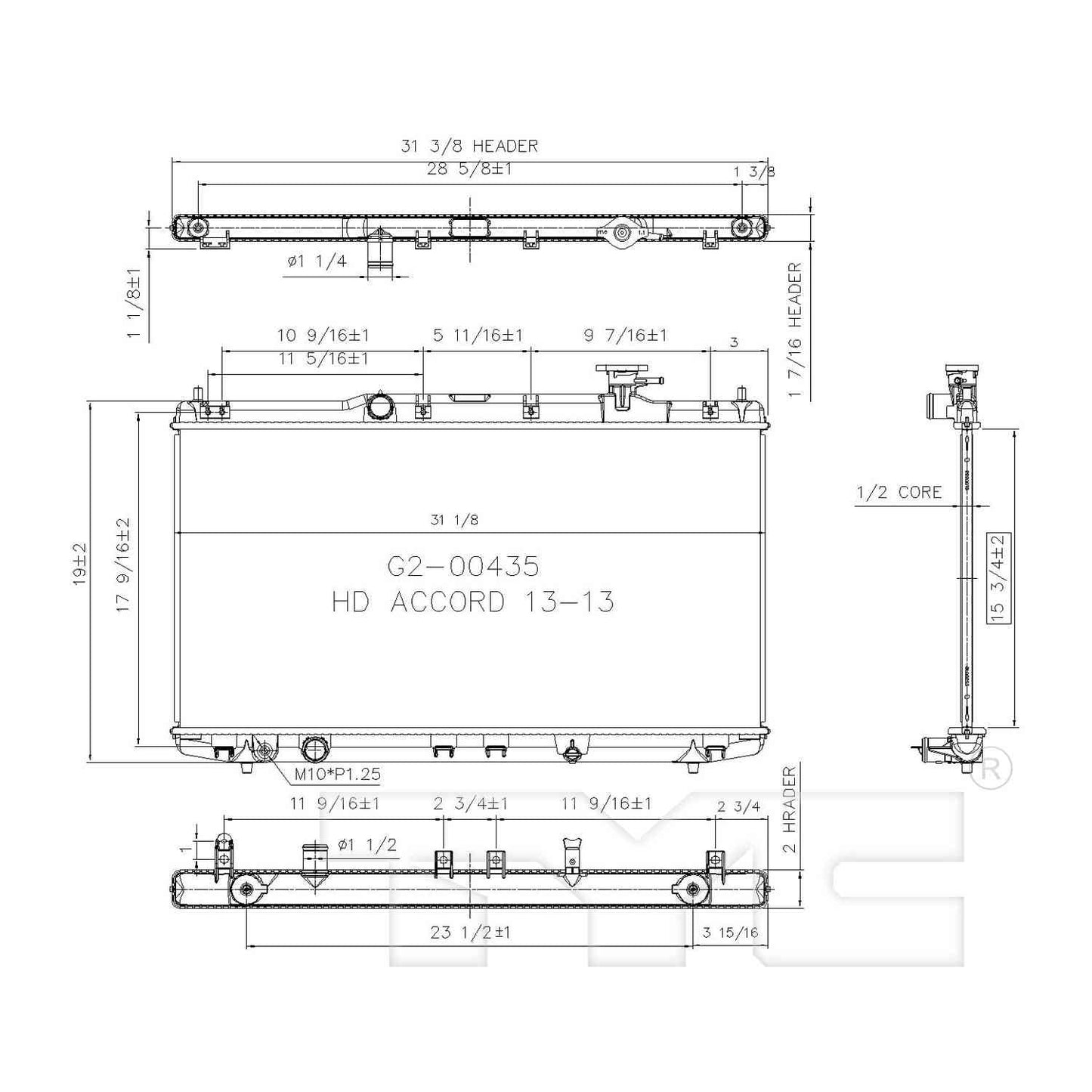 TYC TYC Radiator 13363