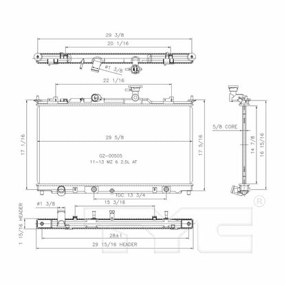 TYC TYC Radiator 13389