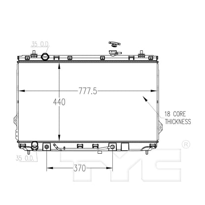 TYC TYC Radiator 13393