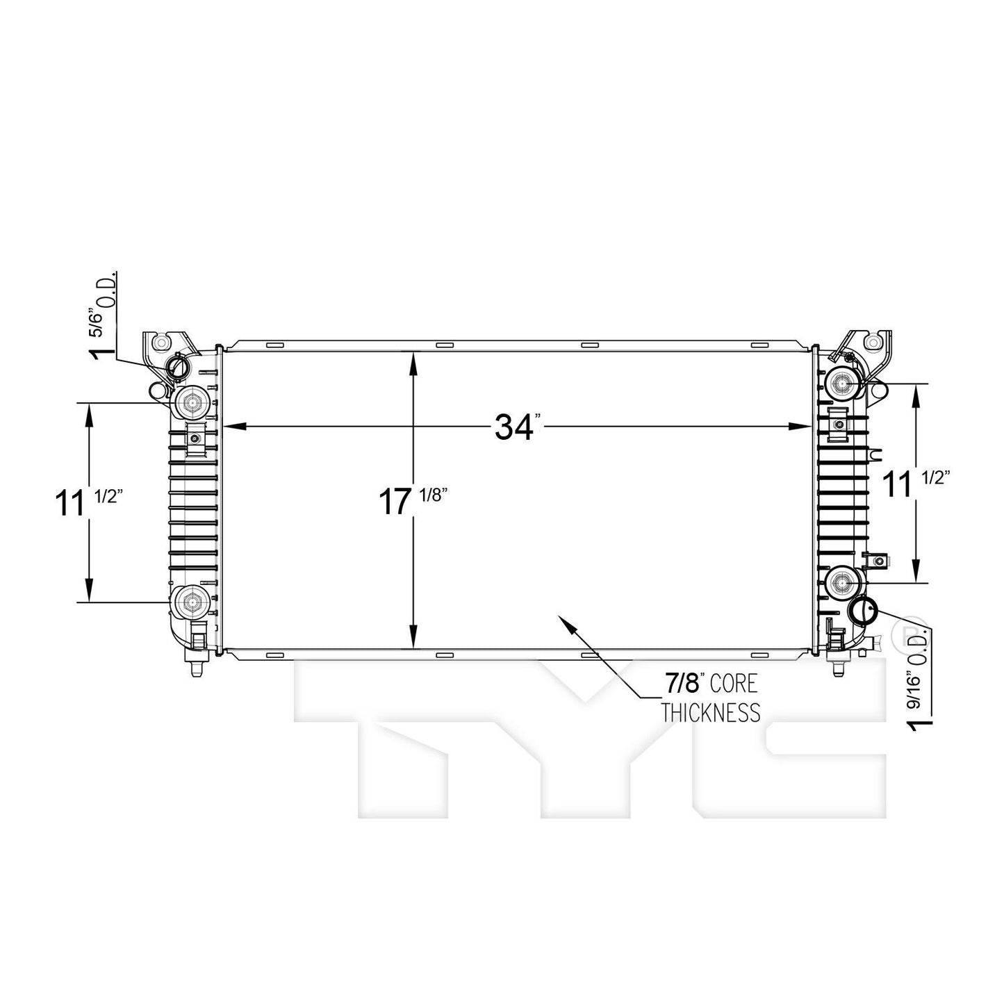 TYC TYC Radiator 13396