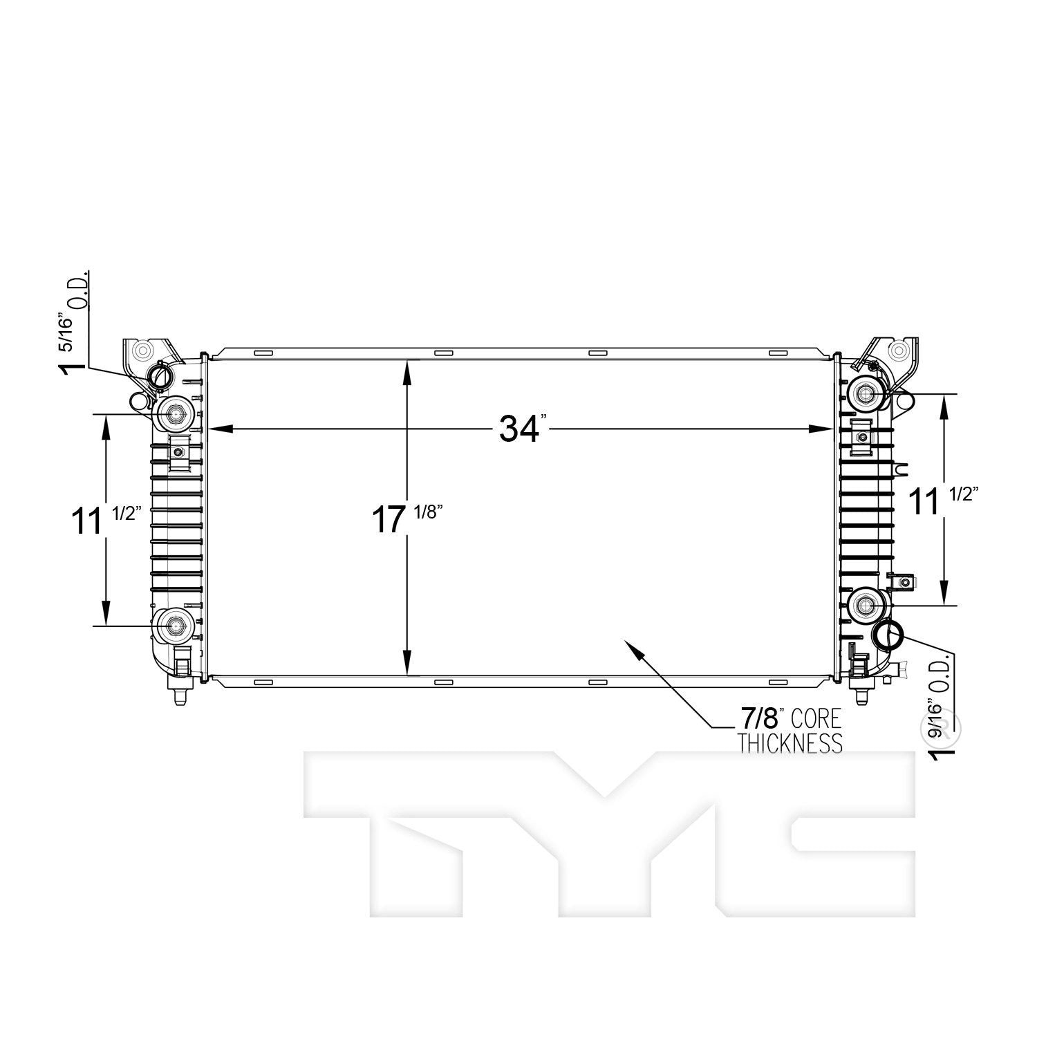TYC TYC Radiator 13397