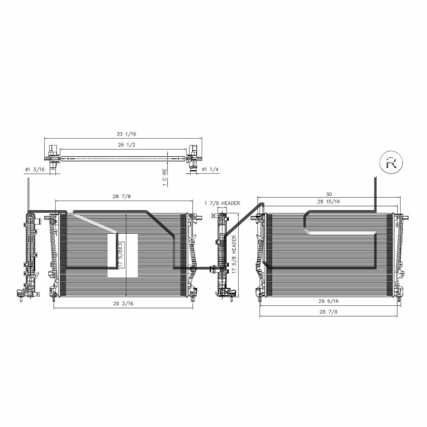 TYC Radiator 13401