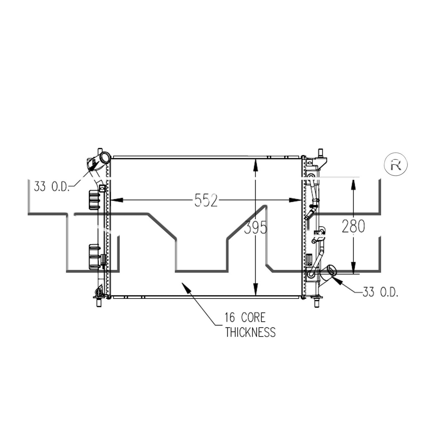 TYC TYC Radiator 13414