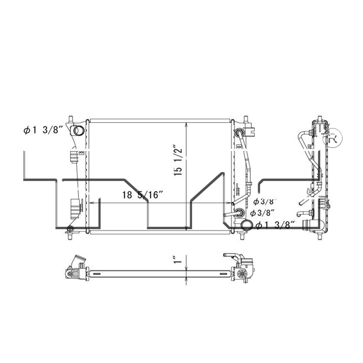 TYC Radiator 13415