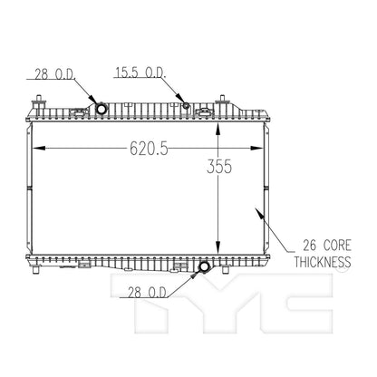 TYC Radiator 13430