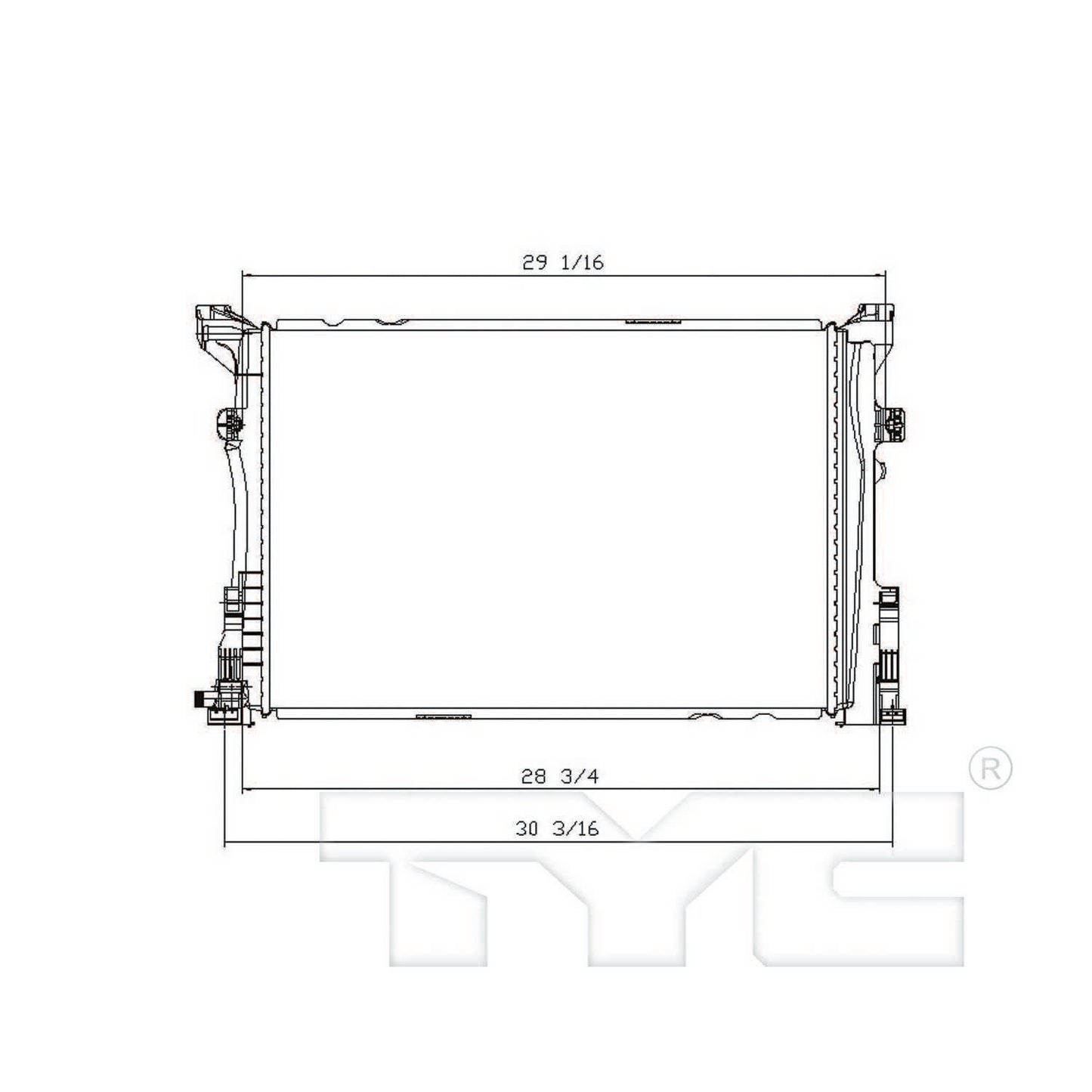 TYC Radiator 13432