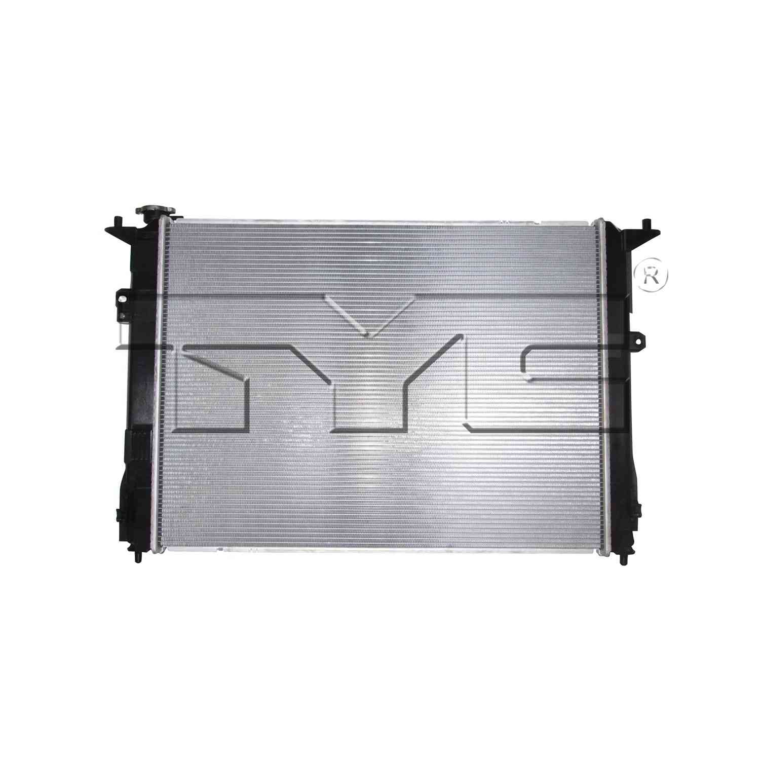 TYC Radiator  top view frsport 13455