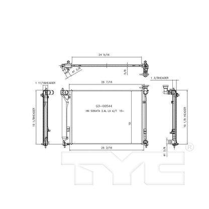 TYC TYC Radiator 13457