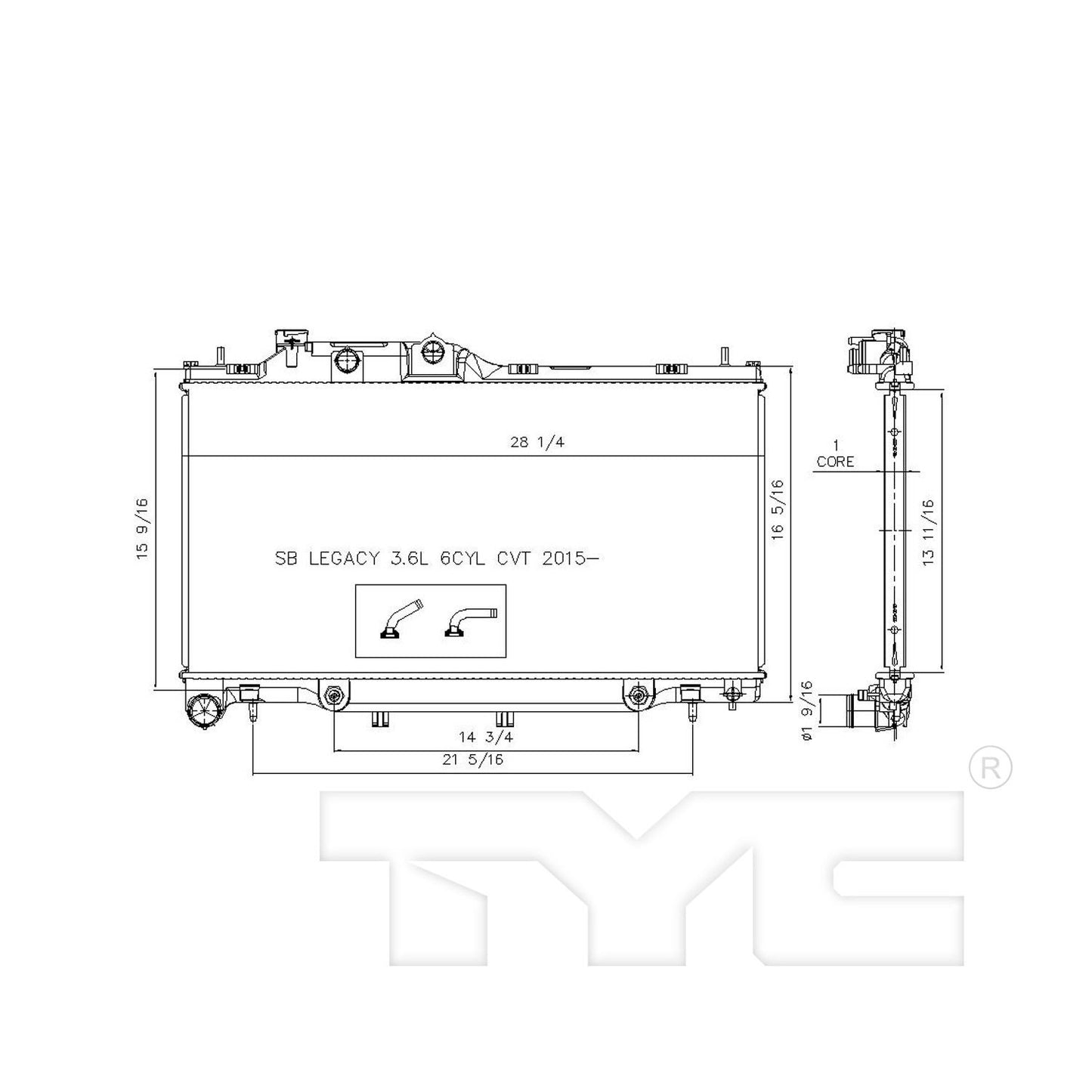 TYC Radiator 13460