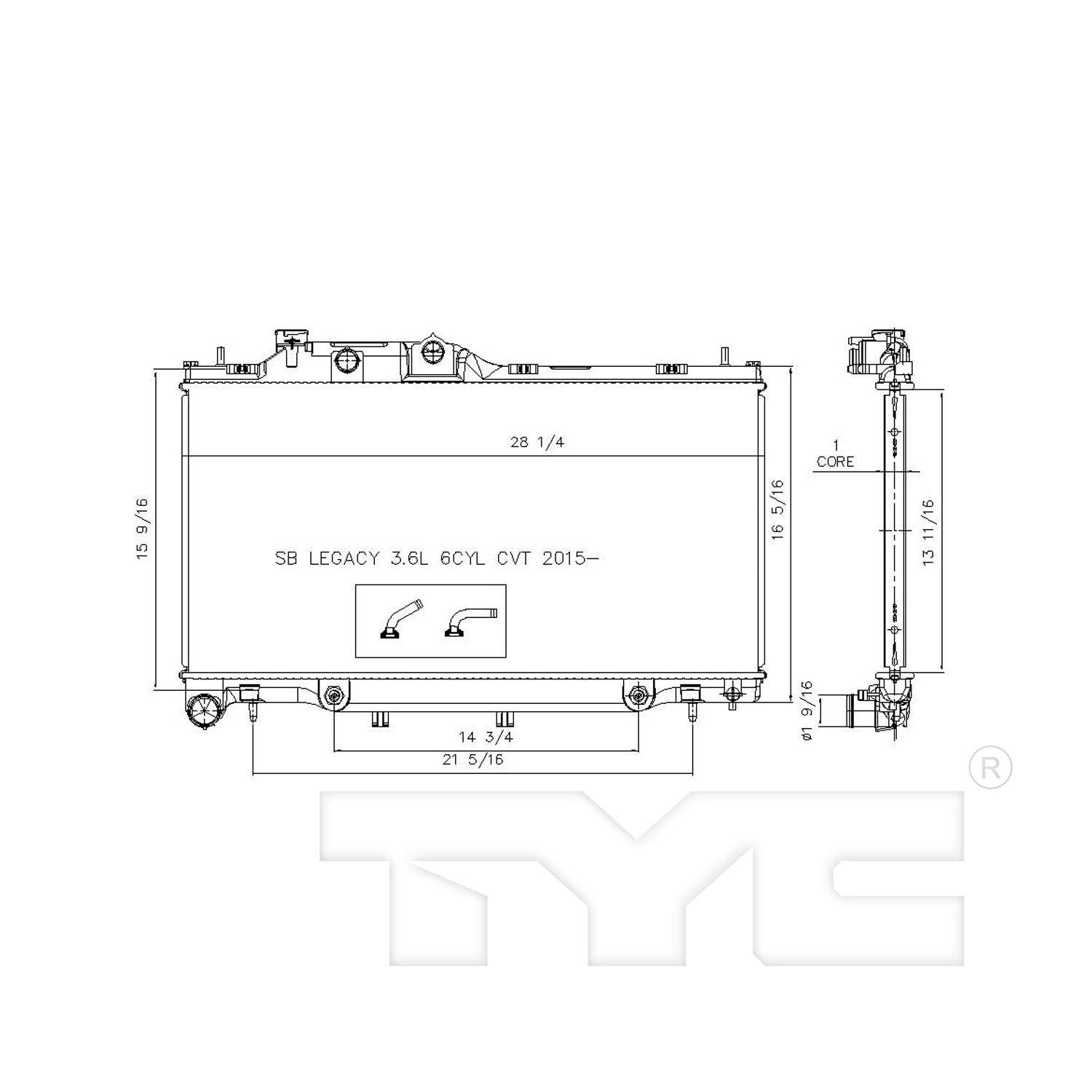 TYC Radiator 13460
