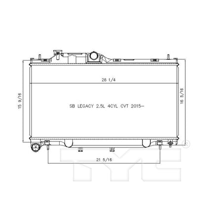 TYC TYC Radiator 13461