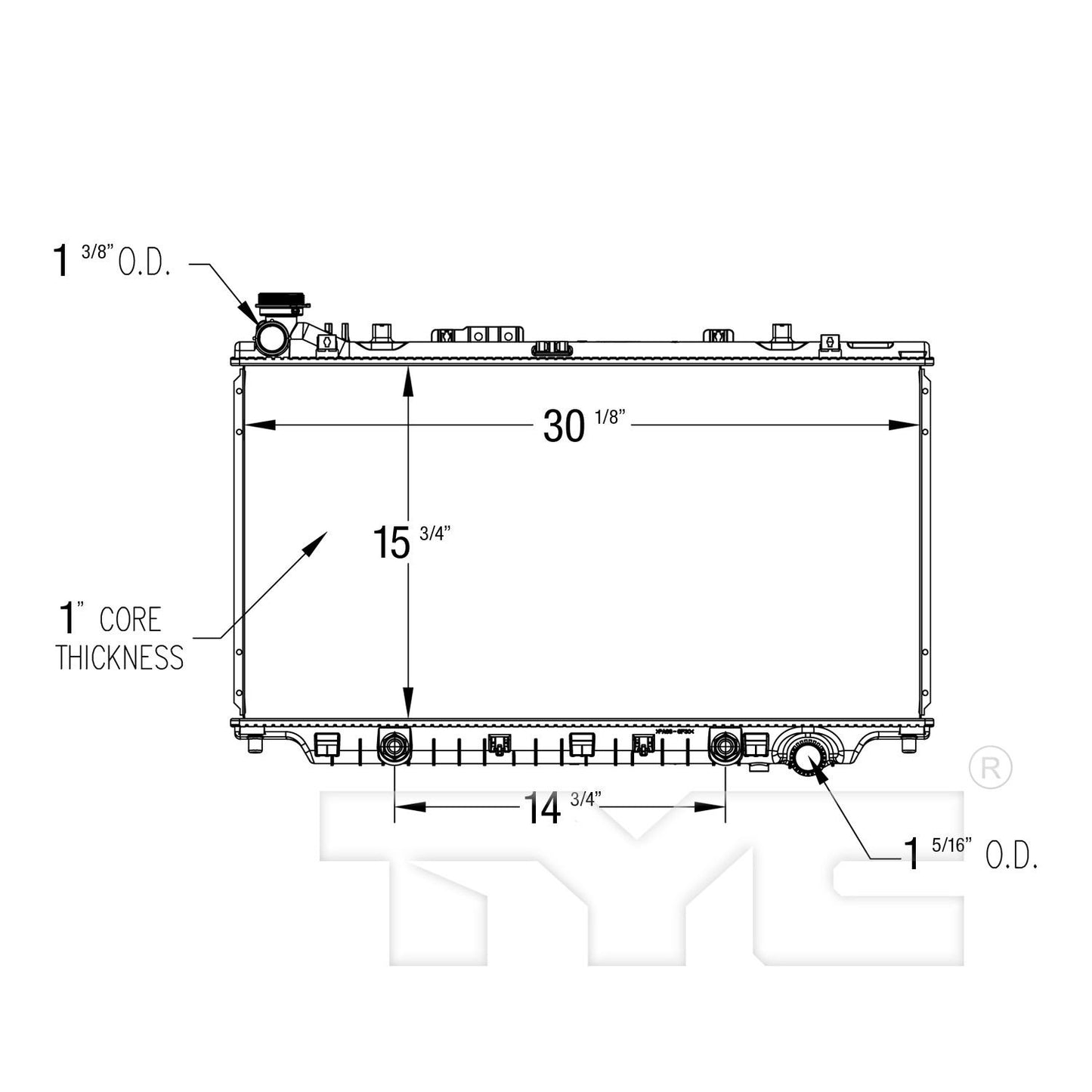 TYC Radiator 13473