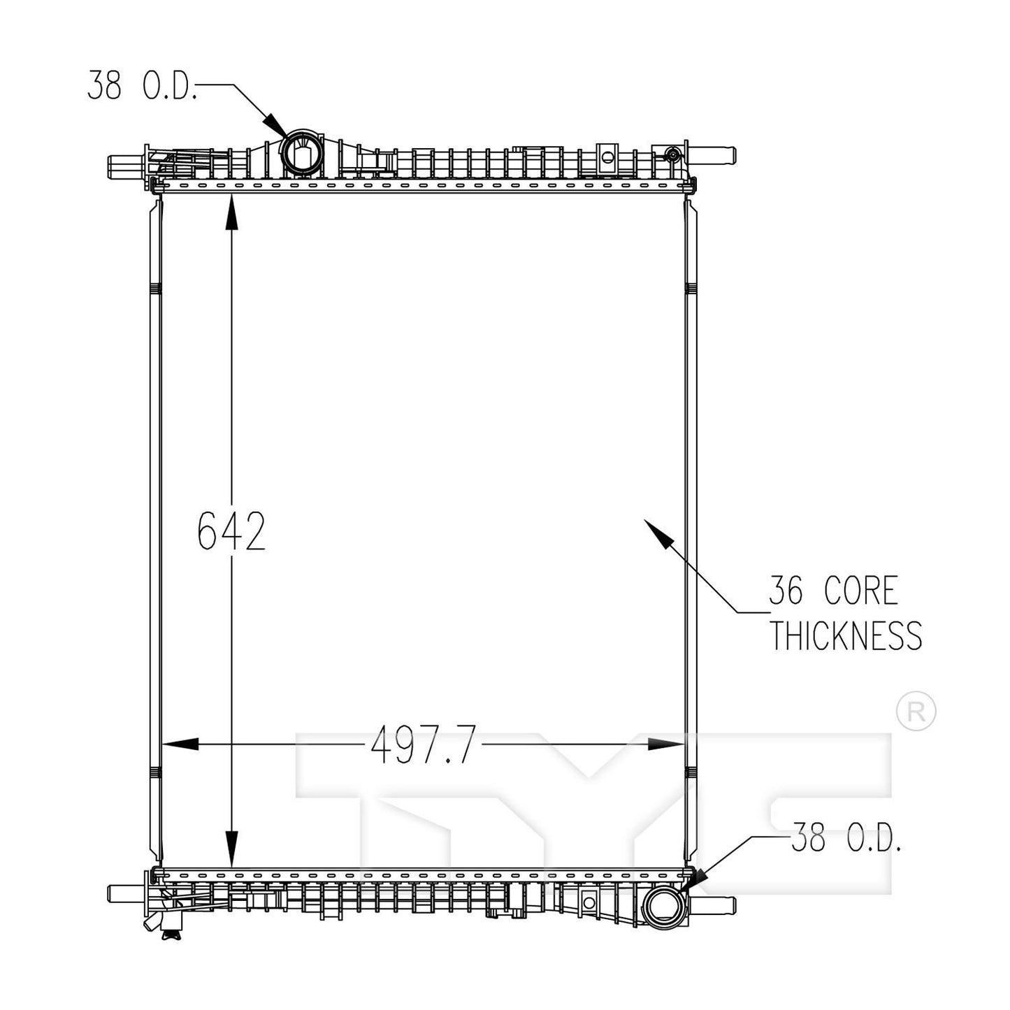 TYC TYC Radiator 13486