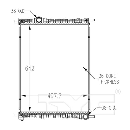 TYC TYC Radiator 13486