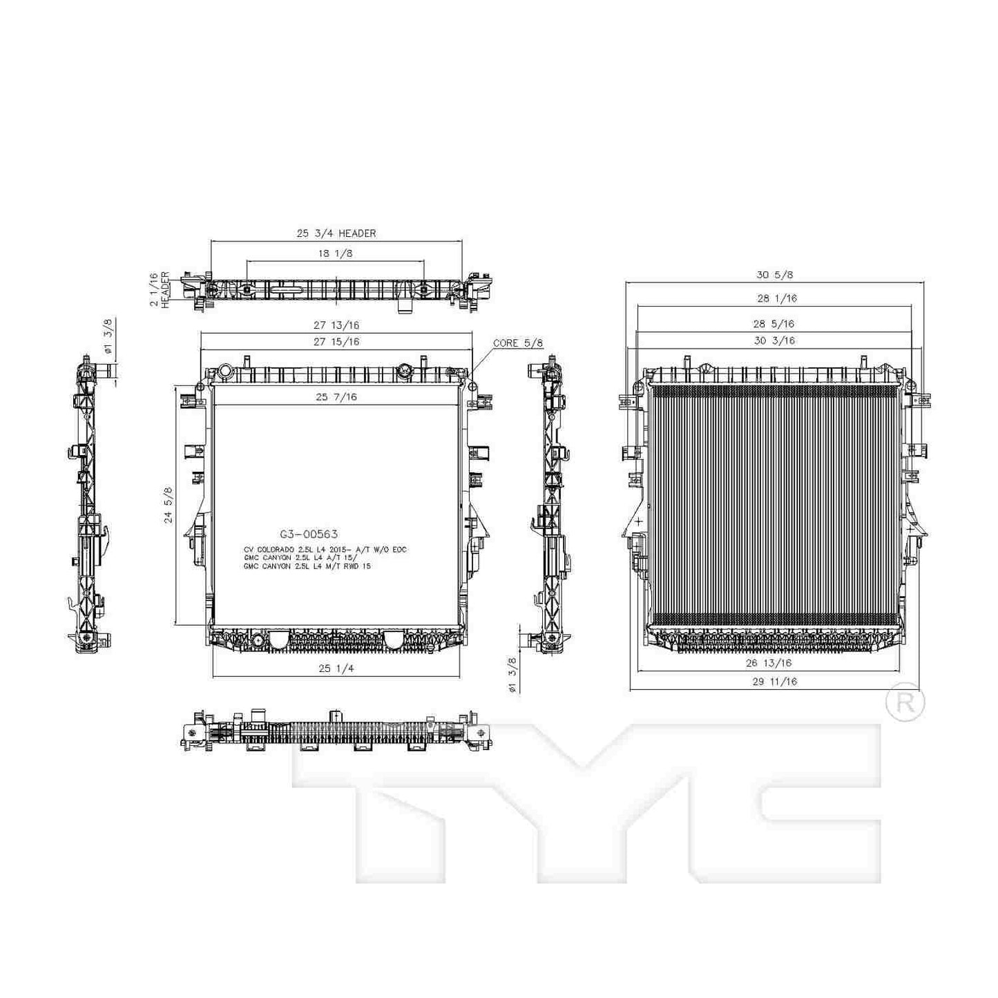 TYC Radiator 13501