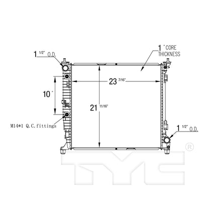 TYC TYC Radiator 13505