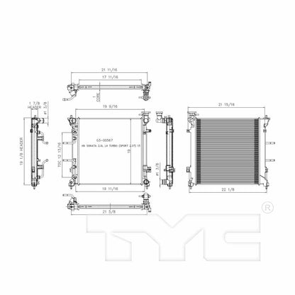 TYC Radiator 13506