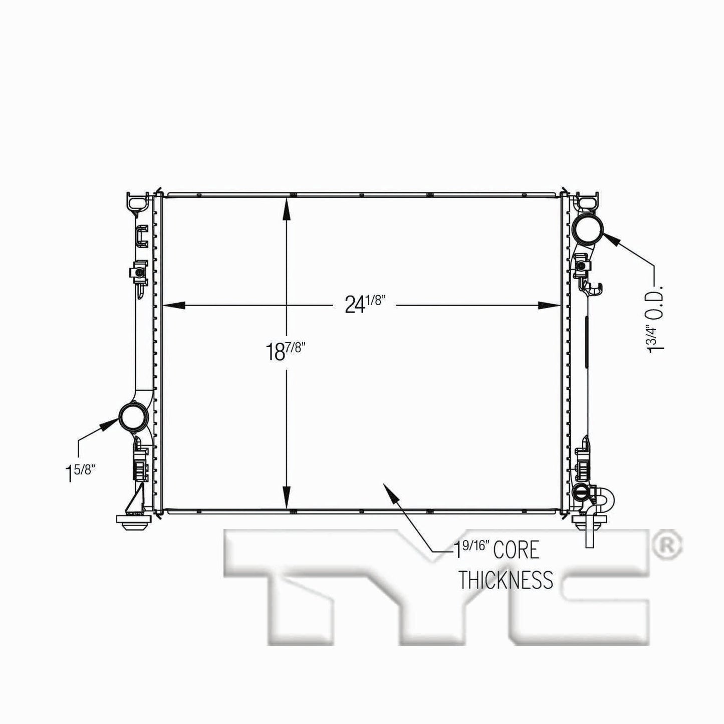 TYC TYC Radiator 13512