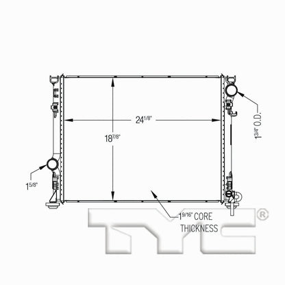 TYC TYC Radiator 13512