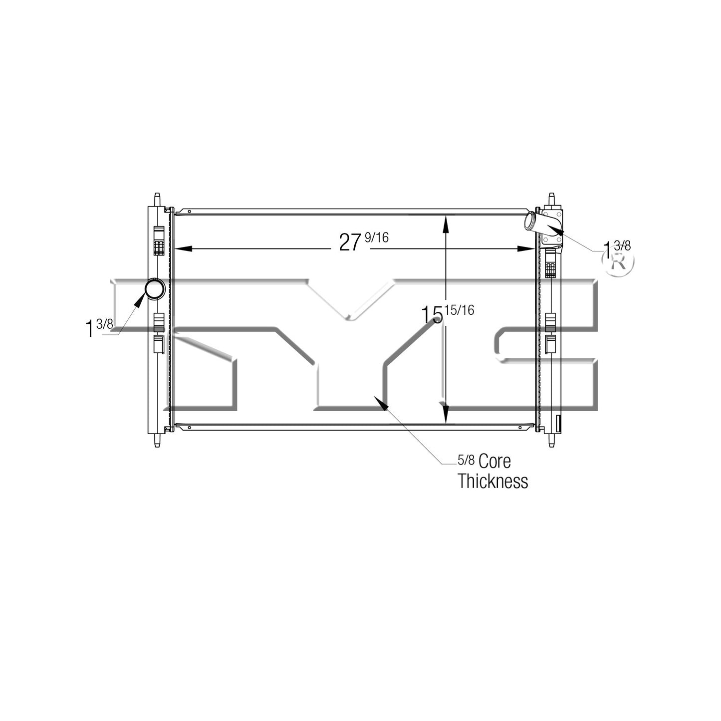 TYC TYC Radiator 13525
