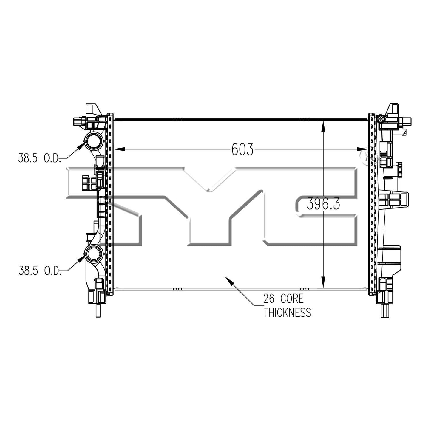 TYC TYC Radiator 13533