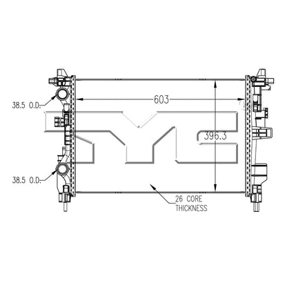 TYC TYC Radiator 13533