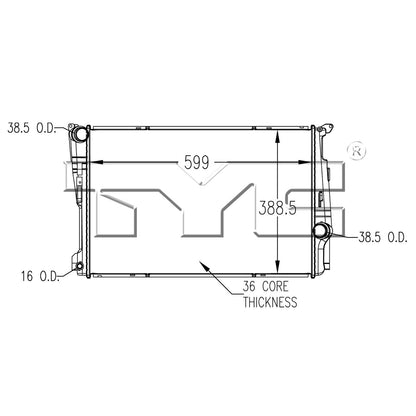 TYC TYC Radiator 13534