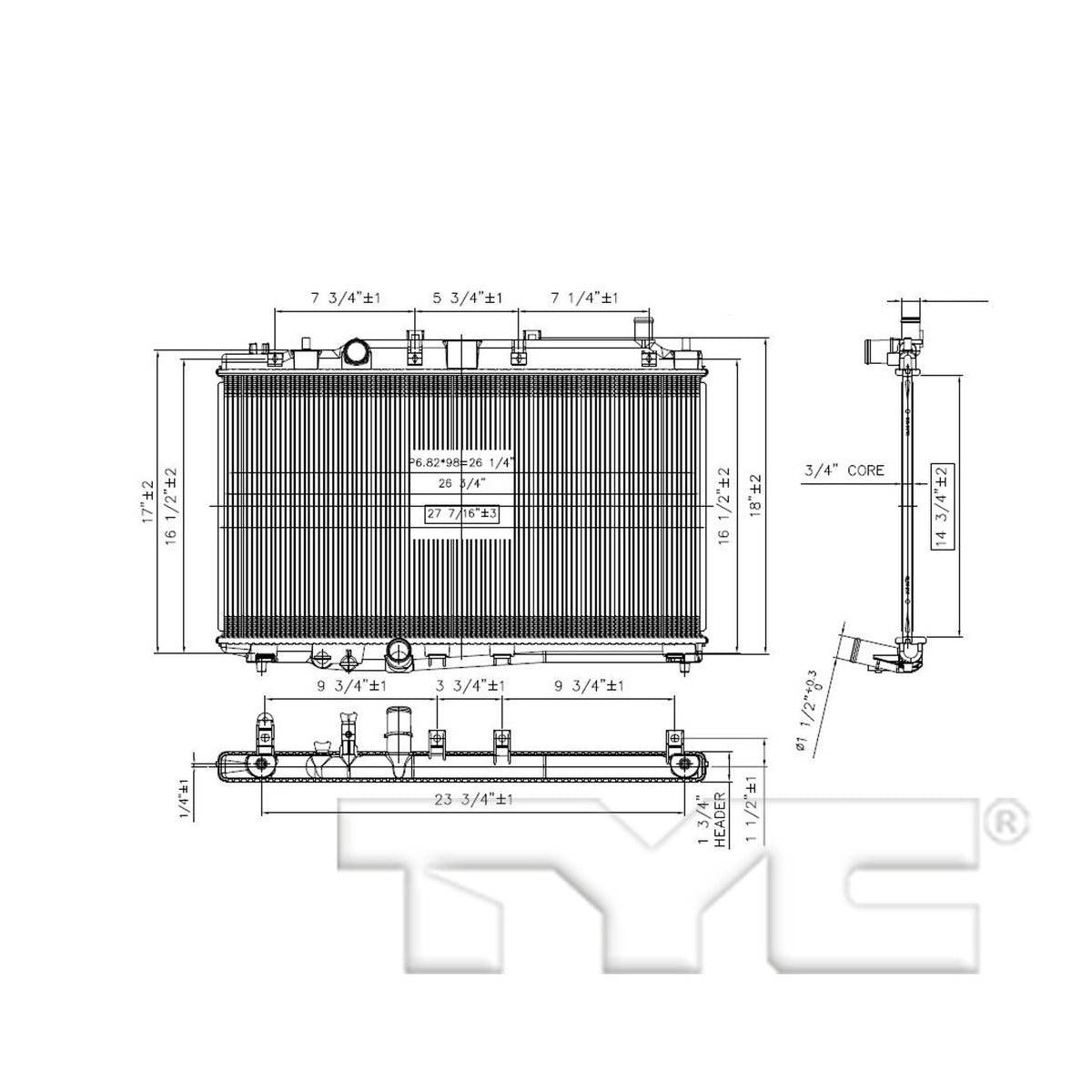 TYC Radiator 13539
