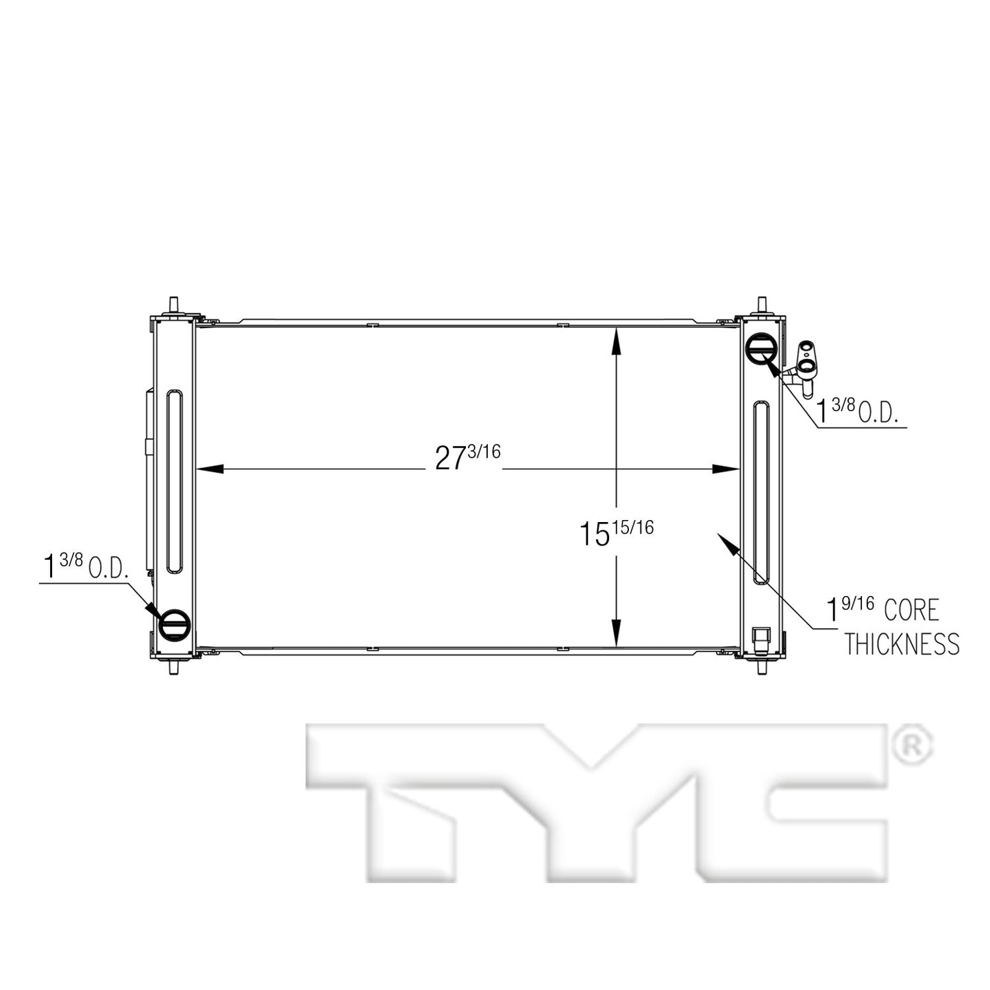 TYC TYC Radiator 13542