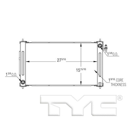 TYC TYC Radiator 13542