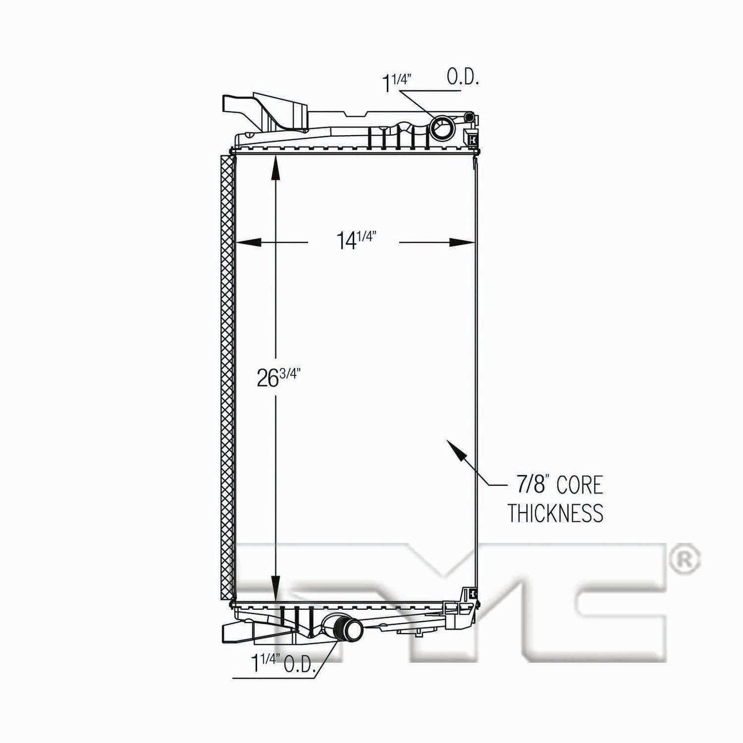 TYC TYC Radiator 13543