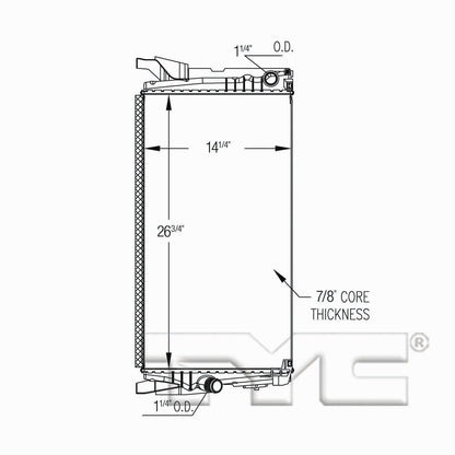 TYC TYC Radiator 13543