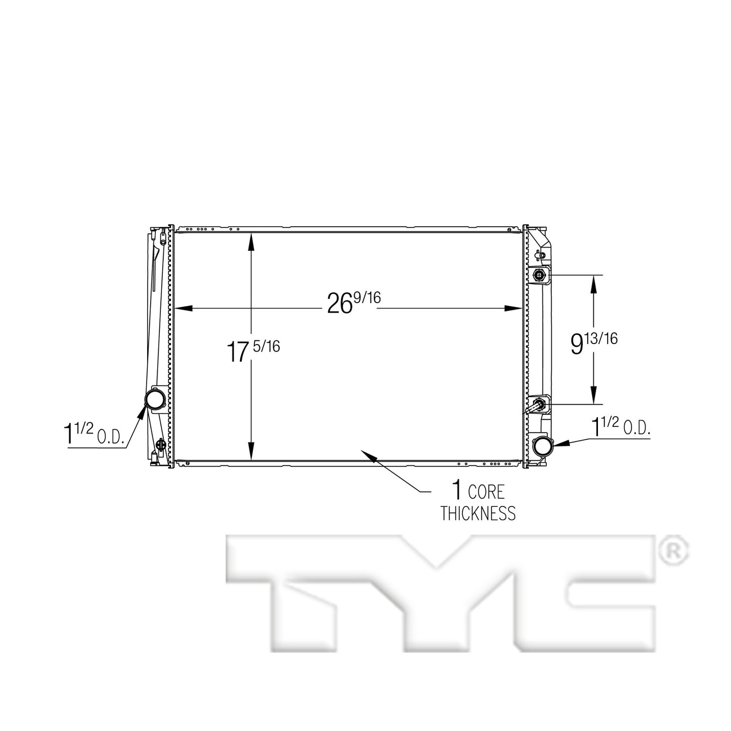 TYC Radiator 13550 image 3