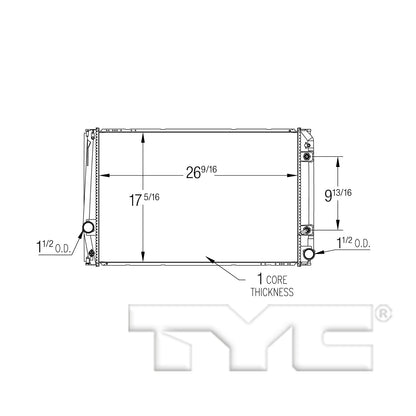 TYC Radiator 13550 image 3