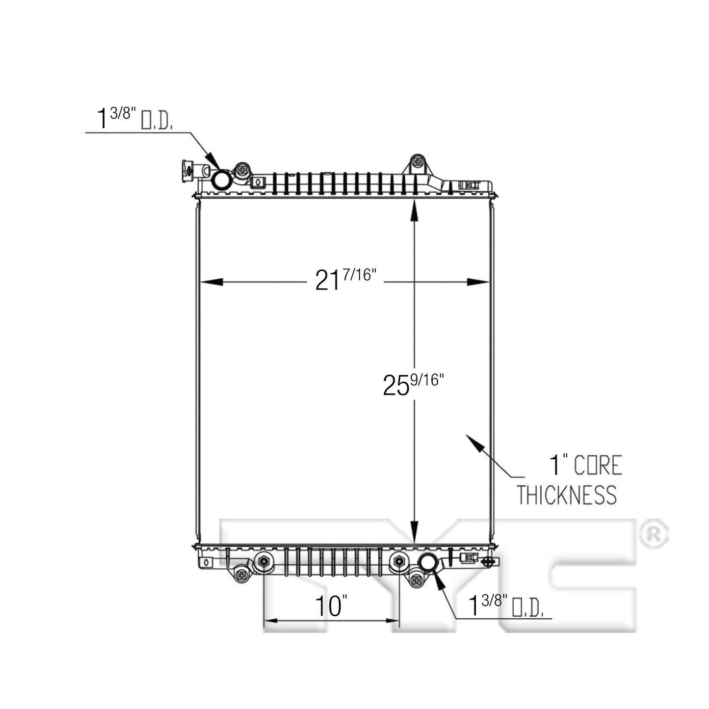 TYC TYC Radiator 13565