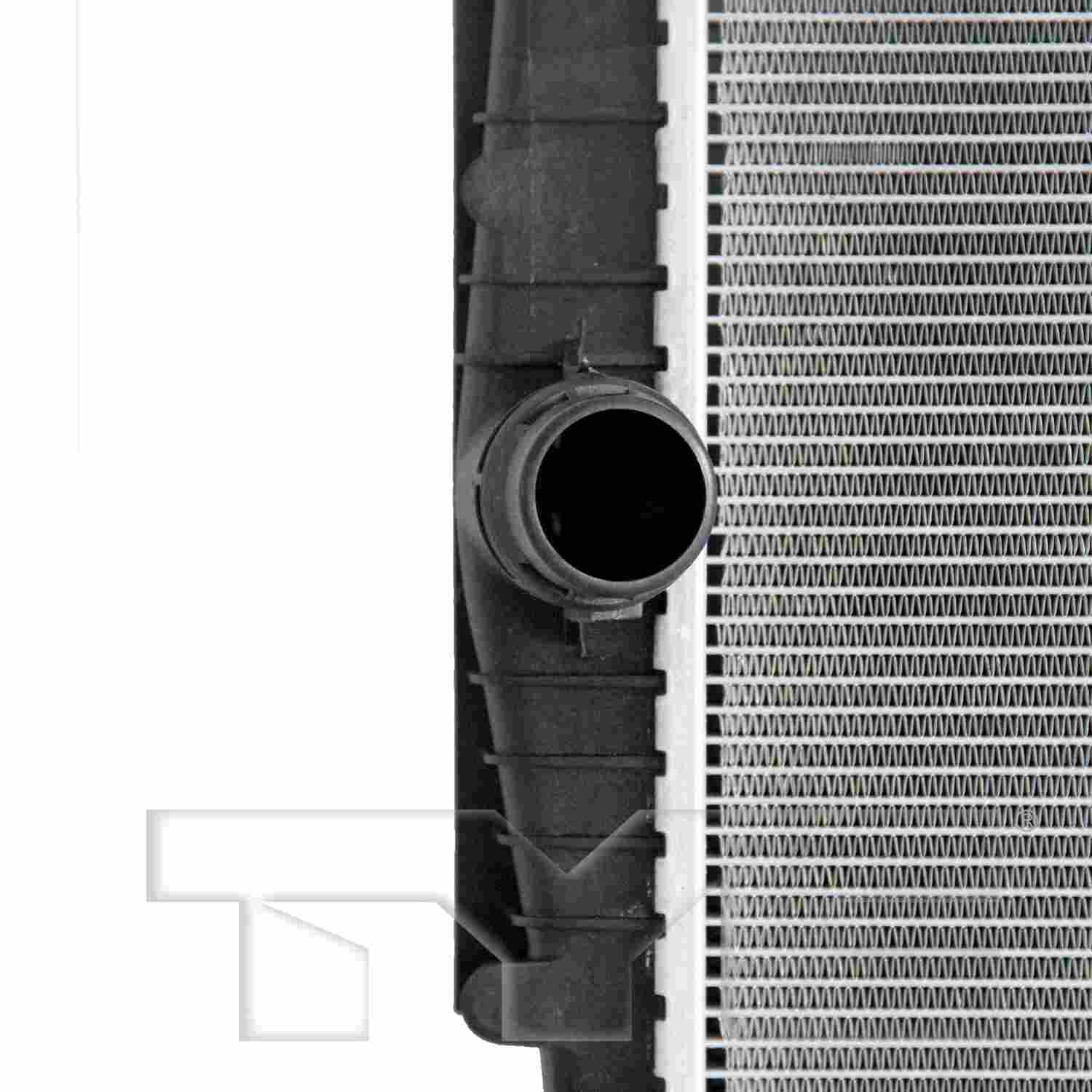 TYC Radiator  top view frsport 13571