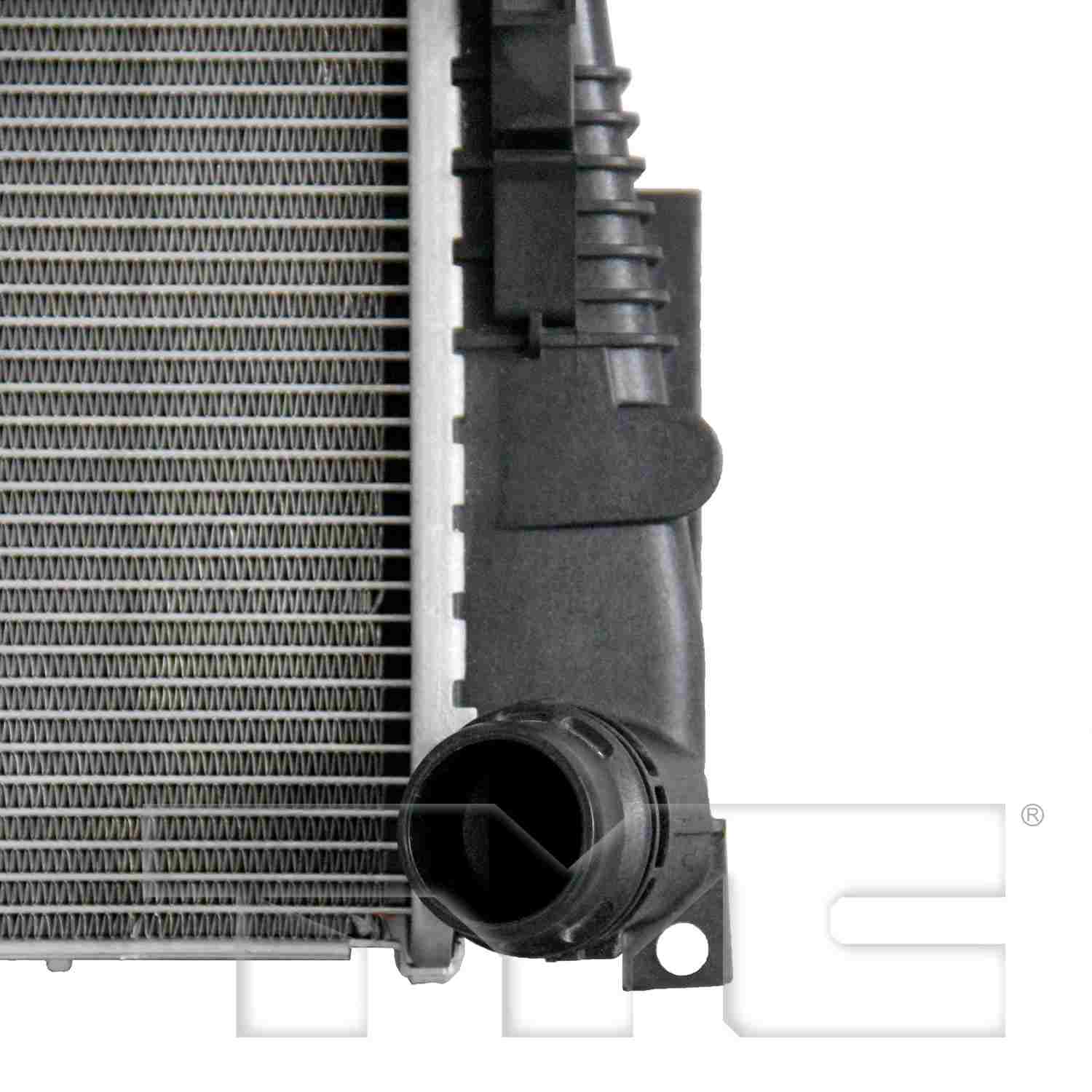 TYC Radiator  top view frsport 13571