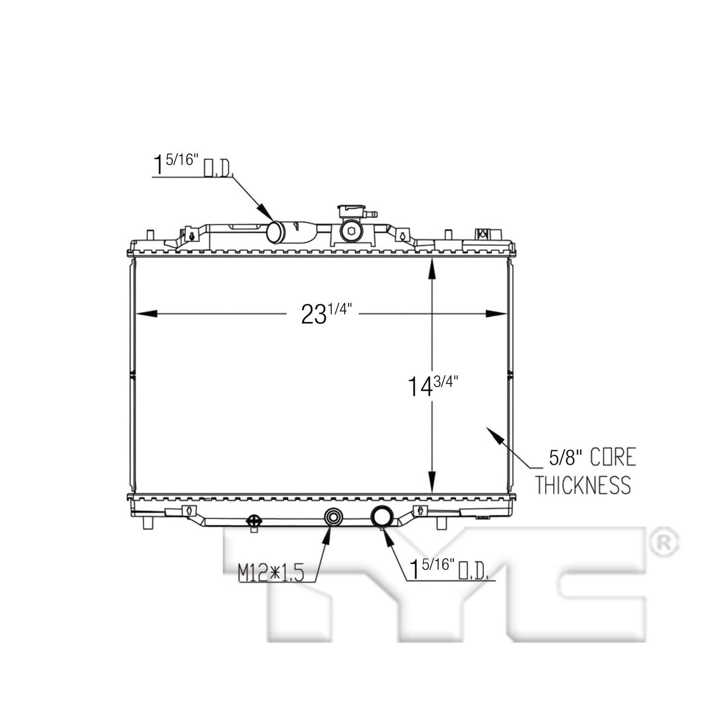 TYC TYC Radiator 13579